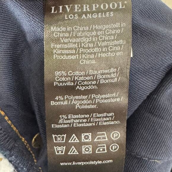 Liverpool Los Angeles Pembroke Kingston Modern Straight Jeans Size 32x30 - Picture 11 of 13